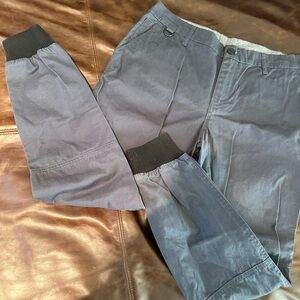 Kith Charcoal pants with Black Ribbed Cuffs